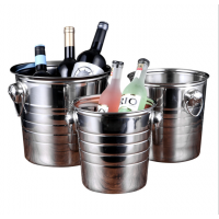 Stainless steel Champagne Bucket Ice bucket and wine world cup for KTV and Bar