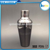 2017 black plated 304 stainless steel Japanese shaker