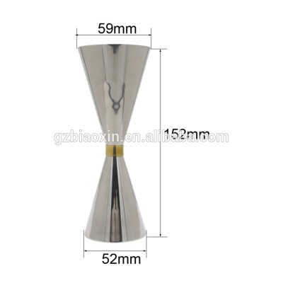 60/90ml Stainless steel Mr.Slim Jigger Cocktail Jigger in mirror