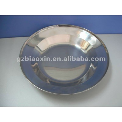 stainless steel salad plates, metal serving plates, ss tray