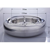 Windproof stainless steel metal ashtray wholesale