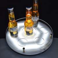 2018 manufacturers new promotion light cocktail serving tray for bar