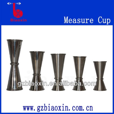 Hot sale stainless steel double-side cocktail jigger measure cup