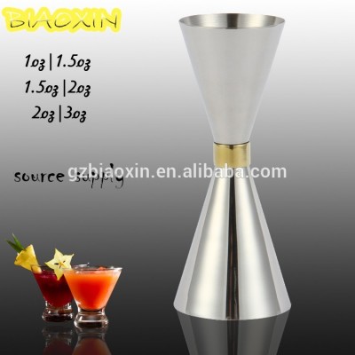 3/4 oz single side stainless steel measuring cup, wine cocktail jigger