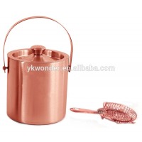 FDA Bar product stainless steel copper cocktail, ice bucket strainer