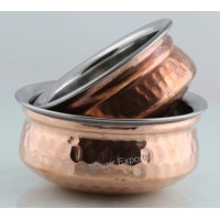 Stainless Steel copper serving bowl